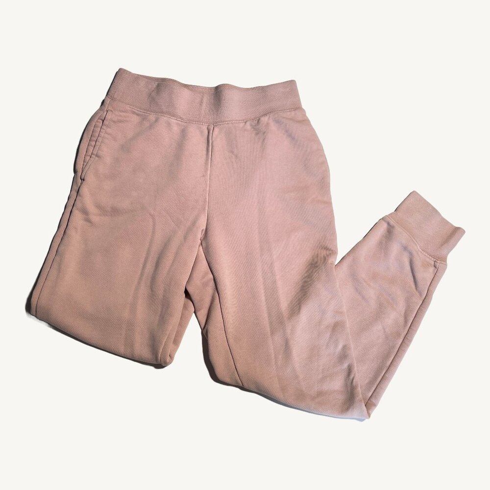 TNA Pink Airy AF Fleece Cuff Ankle Sweatpants with Pockets Size Small